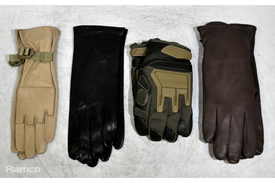 85x pairs of mixed gloves to include - leather, heavy duty, combat - Image 1 of 11