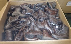 100x pairs of Grade 2 Various combat boots - may include - Magnum, YDS, Haix - mixed sizes