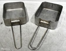 20x Individual British Army pan mess tins - mixed sizes