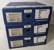 3x pairs of Haix high liability men's desert combat boots - Brown - Size 6M