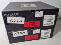 2x pairs of Altberg women's high liability black combat boots - size 5M