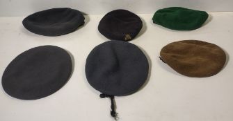 100x British Forces berets - mixed types - mixed sizes