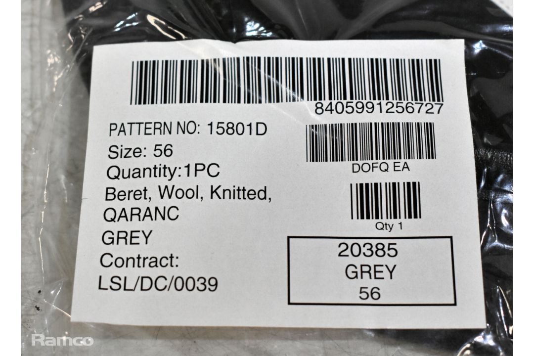 80x Queen Alexandra's Royal Army Nursing Corps grey berets - mixed sizes - Image 4 of 6