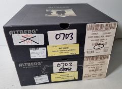 2x pairs of Altberg men's high liability black combat boot - size 7L