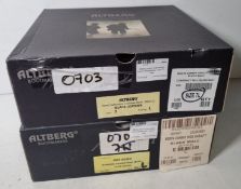 2x pairs of Altberg men's high liability black combat boot - size 7L