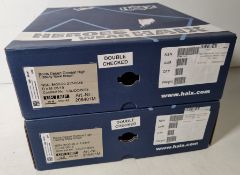 2x pairs of Haix high liability men's desert combat boots - Brown - Size 15M