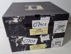 2x pairs of Altberg men's high liability black combat boots - size 6L
