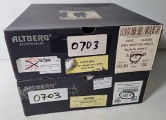 2x pairs of Altberg men's high liability black combat boot - size 7L