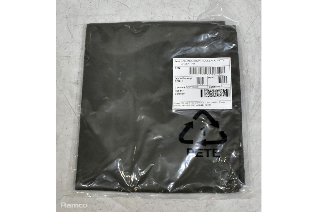 50x Rucksack insertion bags - green - Image 5 of 6