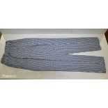 23x Chef trousers - Blue - mixed sizes