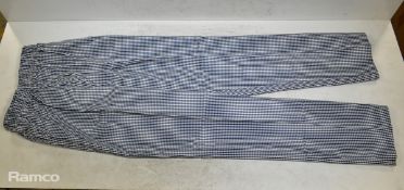 23x Chef trousers - Blue - mixed sizes