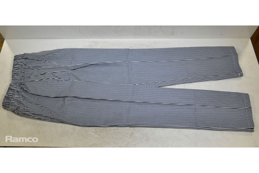 23x Chef trousers - Blue - mixed sizes - Image 1 of 6