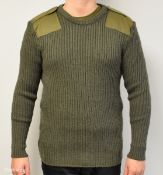 50x British Army wool jerseys - Olive - mixed sizes