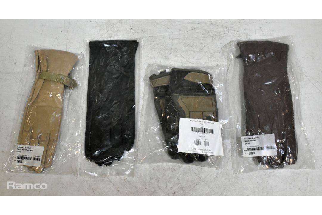 85x pairs of mixed gloves to include - leather, heavy duty, combat - Image 10 of 11