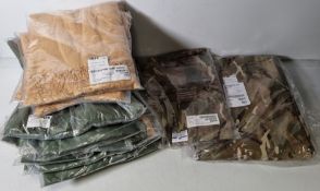 Shemagh scarves, Sleeping bag covers, Sleeping bag liner, Combat trousers MTP