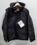 Arktis B315 Avenger black jacket and detachable inner fleece liner - size large