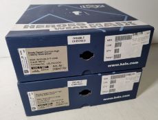 2x pairs of Haix high liability men's desert combat boots - Brown - Size 15W