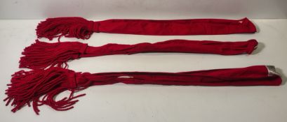 29x British Forces ceremonial shoulder sashes with tassels