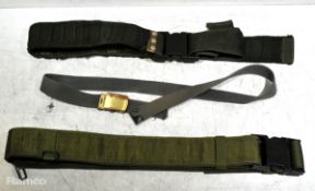 45x British Forces belts - various types and sizes