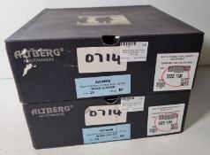 2x pairs of Altberg men's high liability black combat boots - size 13M