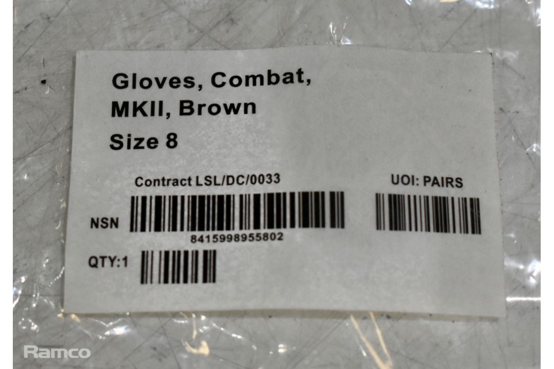 85x pairs of mixed gloves to include - leather, heavy duty, combat - Image 9 of 11