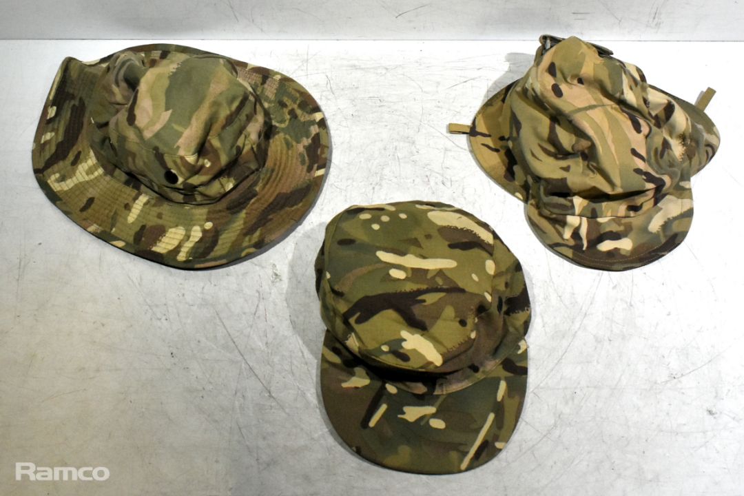 95x British Army MTP mixed hats - cold weather, tropical and combat -mixed sizes - Image 1 of 9