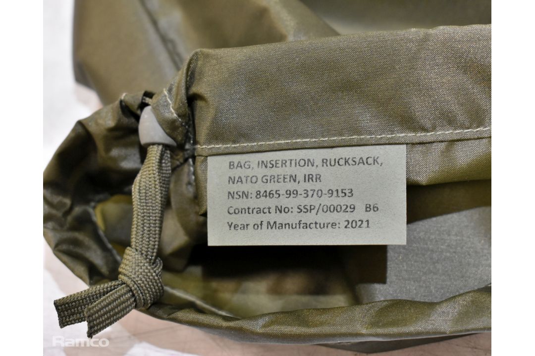 50x Rucksack insertion bags - green - Image 3 of 6