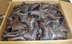 100x pairs of Grade 2 Various combat boots - may include - Magnum, YDS, Haix - mixed sizes