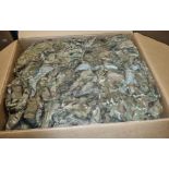 Various types of ex-military camo clothing - may include accessories - 144 kg – may require repair