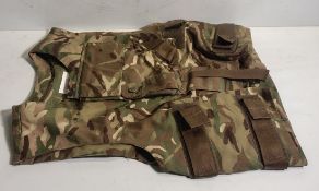 7x British Army MTP combat vests - mixed sizes - no filler