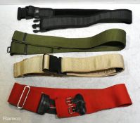 60x British Forces belts - various types and sizes