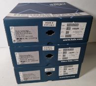 3x pairs of Haix high liability women's brown combat boots - Size 4M