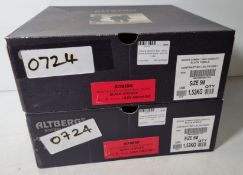 2x pairs of Altberg women's high liability black combat boots - size 5M