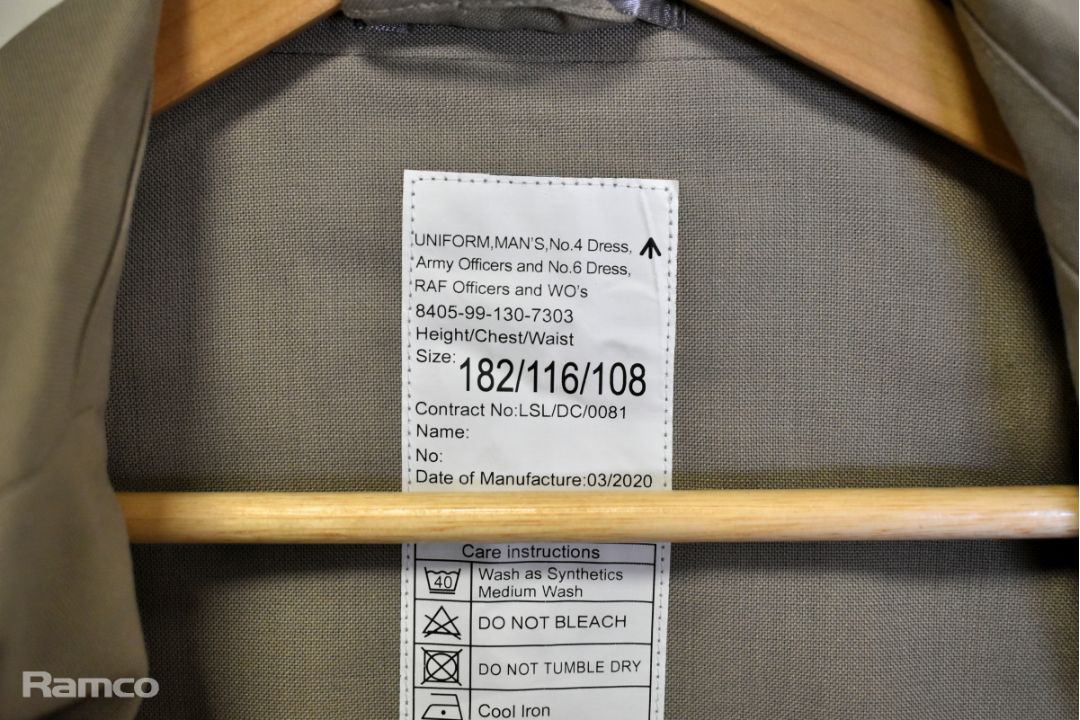 40x Men's no 4 officer dress, RAF no 6 dress uniform jacket and trousers - grey - Image 4 of 12