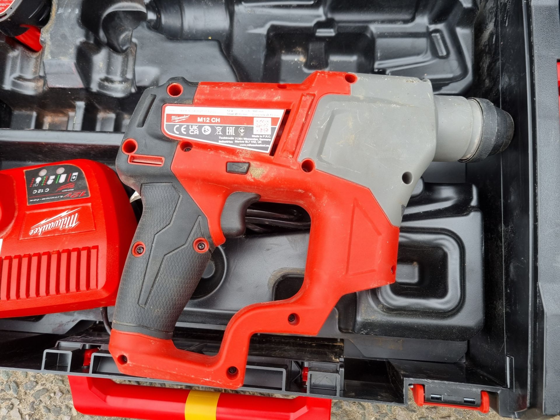 2x Milwaukee M12 CH hammer drill, c/w charger and battery with carry case - Image 5 of 5