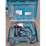 Makita HP2070 240V hammer drill in carry case
