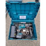 Makita DHR164 14.4V hammer drill c/w charger and battery in carry case