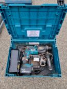 Makita DHR164 14.4V hammer drill c/w charger and battery in carry case