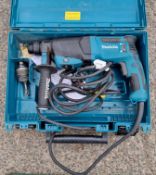 Makita HR2630 240V hammer drill in carry case