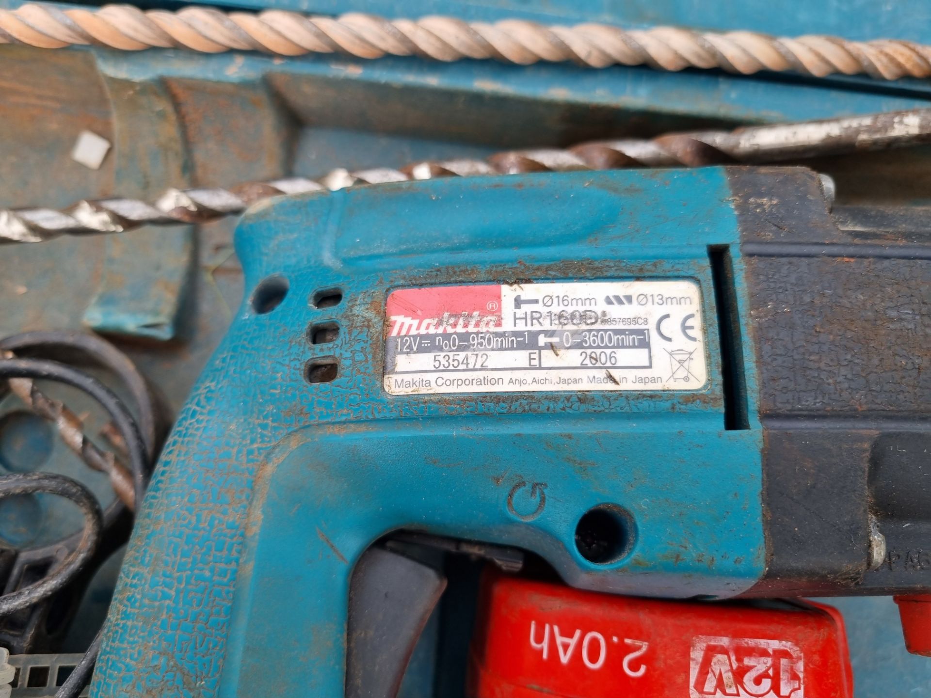 Makita HR160D 12V hammer drill c/w charger and battery in carry case - Image 3 of 3
