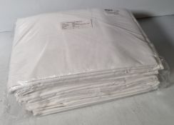 40x White polycotton flat bed sheets - 1780 x 2750 mmUnused Asset with no signs of wear, d