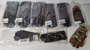 12x Mixed gloves - mixed sizes - see pictures for types