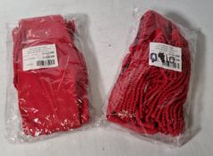 10x Scarlet shoulder sashes with tassels