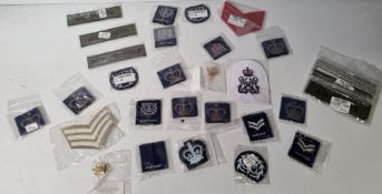 Approximately 1300 - British forces mixed ranks badges and pins