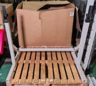 Power-Line adjustable squat rack - W 1160 x D 900 x H 1000mm