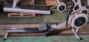 Concept 2 Model D indoor rower exercise machine with PM5 console - L 2400 x W 610 x H 1100mm