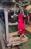 TechnoGym vertical traction exercise machine - weight stack: between 2.5kg and 100kg