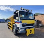DAF FA LF55 gritting lorry - registration RX63 AOT - current mileage 80753km - currently SORN