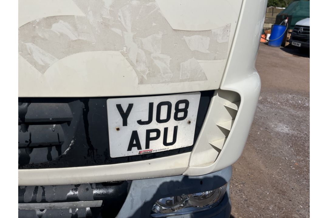 DAF FA LF45.160 08 TIP E tipper truck - reg. YJ08 APU - current mileage 354414km - NO SPREADER INC - Image 10 of 22
