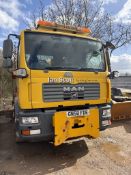 MAN 15.24 gritting lorry - registration GN58 FDE - current mileage unknown - see full details